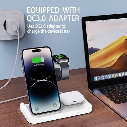 4 In 1 Foldable Fast Wireless Charging Station (Single)