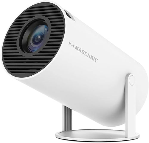 Portable 4K , 1080P Smart Mini Projector WiFi 6, BT 5.0, Streaming compatible with built-in 5W Stereo Speakers